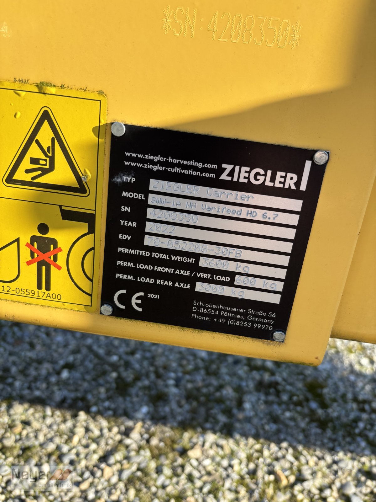 Schneidwerkswagen typu Ziegler Schneidwerkswagen | 30 kmh | New Holland Mähdrescher, Neumaschine v Bad Waldsee Mennisweiler (Obrázek 2)